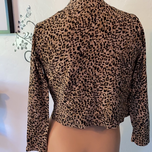 Calvin Klein leopard knit sweater - Picture 3 of 3
